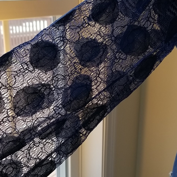 Vicky and Lucas 🌠Dark Blue Denim Distressed Dress - Picture 9 of 12